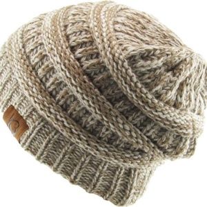 Cable Knit Ribbed Beanie